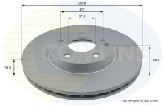 Brzdový kotúč COMLINE ADC1627V