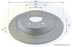 Brzdový kotúč COMLINE ADC1628