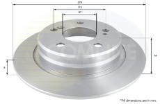 Brzdový kotúč COMLINE ADC1629