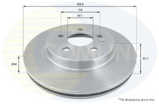 Brzdový kotúč COMLINE ADC1630V