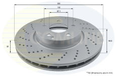 Brzdový kotúč COMLINE ADC1655V