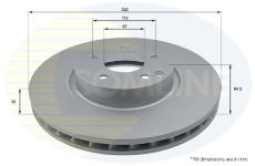 Brzdový kotúč COMLINE ADC1657V