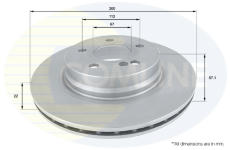 Brzdový kotúč COMLINE ADC1658V