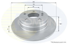 Brzdový kotúč COMLINE ADC1665