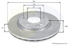 Brzdový kotúč COMLINE ADC1666V