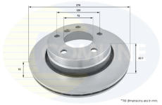 Brzdový kotúč COMLINE ADC1704V