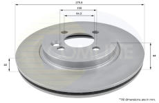 Brzdový kotúč COMLINE ADC1713V
