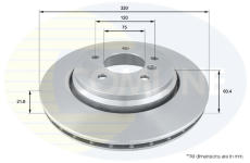 Brzdový kotúč COMLINE ADC1725V