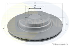 Brzdový kotúč COMLINE ADC1729V
