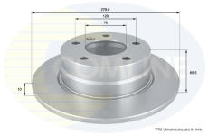 Brzdový kotúč COMLINE ADC1731
