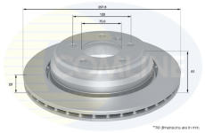 Brzdový kotúč COMLINE ADC1733V