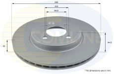 Brzdový kotúč COMLINE ADC1734V