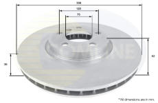 Brzdový kotúč COMLINE ADC1740V