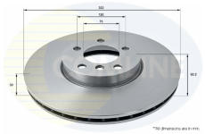 Brzdový kotúč COMLINE ADC1756V