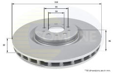 Brzdový kotúč COMLINE ADC1832V