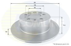 Brzdový kotúč COMLINE ADC1902