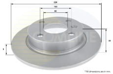 Brzdový kotúč COMLINE ADC1911