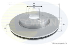 Brzdový kotúč COMLINE ADC2319V