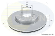 Brzdový kotúč COMLINE ADC2405V