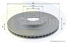 Brzdový kotúč COMLINE ADC2416V