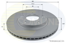 Brzdový kotúč COMLINE ADC2417V