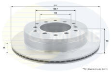 Brzdový kotúč COMLINE ADC2514V