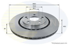 Brzdový kotúč COMLINE ADC2515V