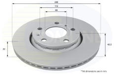 Brzdový kotúč COMLINE ADC2608V