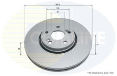 Brzdový kotúč COMLINE ADC2704V