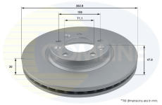 Brzdový kotúč COMLINE ADC2710V
