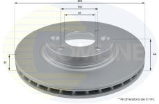 Brzdový kotúč COMLINE ADC2719V