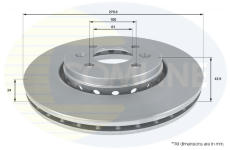 Brzdový kotúč COMLINE ADC2720V