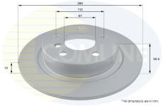 Brzdový kotúč COMLINE ADC2801