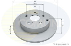 Brzdový kotúč COMLINE ADC2806