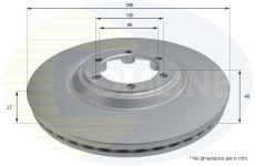Brzdový kotúč COMLINE ADC2821V