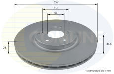 Brzdový kotúč COMLINE ADC2828V
