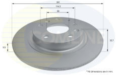 Brzdový kotúč COMLINE ADC2841