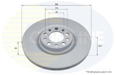 Brzdový kotúč COMLINE ADC2882V
