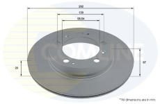 Brzdový kotúč COMLINE ADC2897V