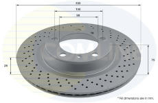 Brzdový kotúč COMLINE ADC2935VR