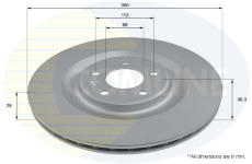 Brzdový kotúč COMLINE ADC2963V