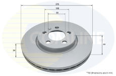 Brzdový kotúč COMLINE ADC2992V