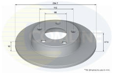 Brzdový kotúč COMLINE ADC4017
