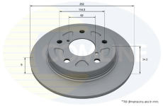 Brzdový kotúč COMLINE ADC4079