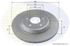 Brzdový kotúč COMLINE ADC4088V