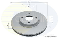 Brzdový kotúč COMLINE ADC5005V