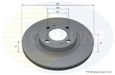 Brzdový kotúč COMLINE ADC5038V