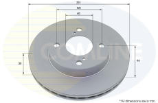 Brzdový kotúč COMLINE ADC5039V