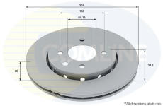 Brzdový kotúč COMLINE ADC5058V