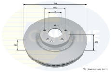 Brzdový kotúč COMLINE ADC5080V